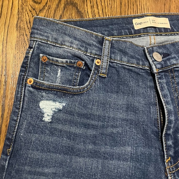 👖Gap Denim - NWOT Real Straight Jeans Size 28S or Size 6S - Picture 4 of 7
